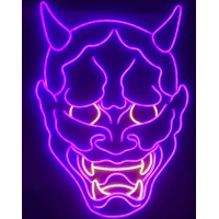 Şeytan Figürlü Dekoratif Neon Led Tablo, Neon Duvar Tabela